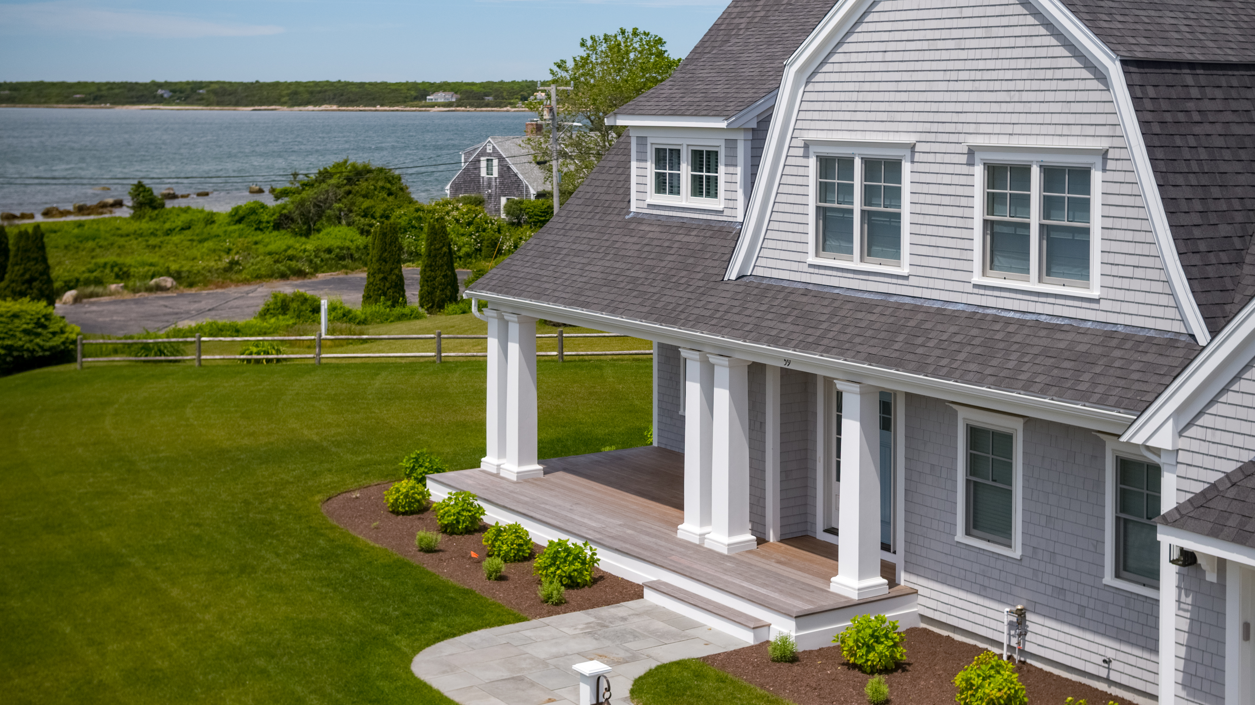 The Wild Harbor waterfront custom home Project in Falmouth
